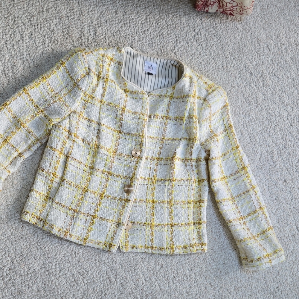 CAbi Plaid Blazer!